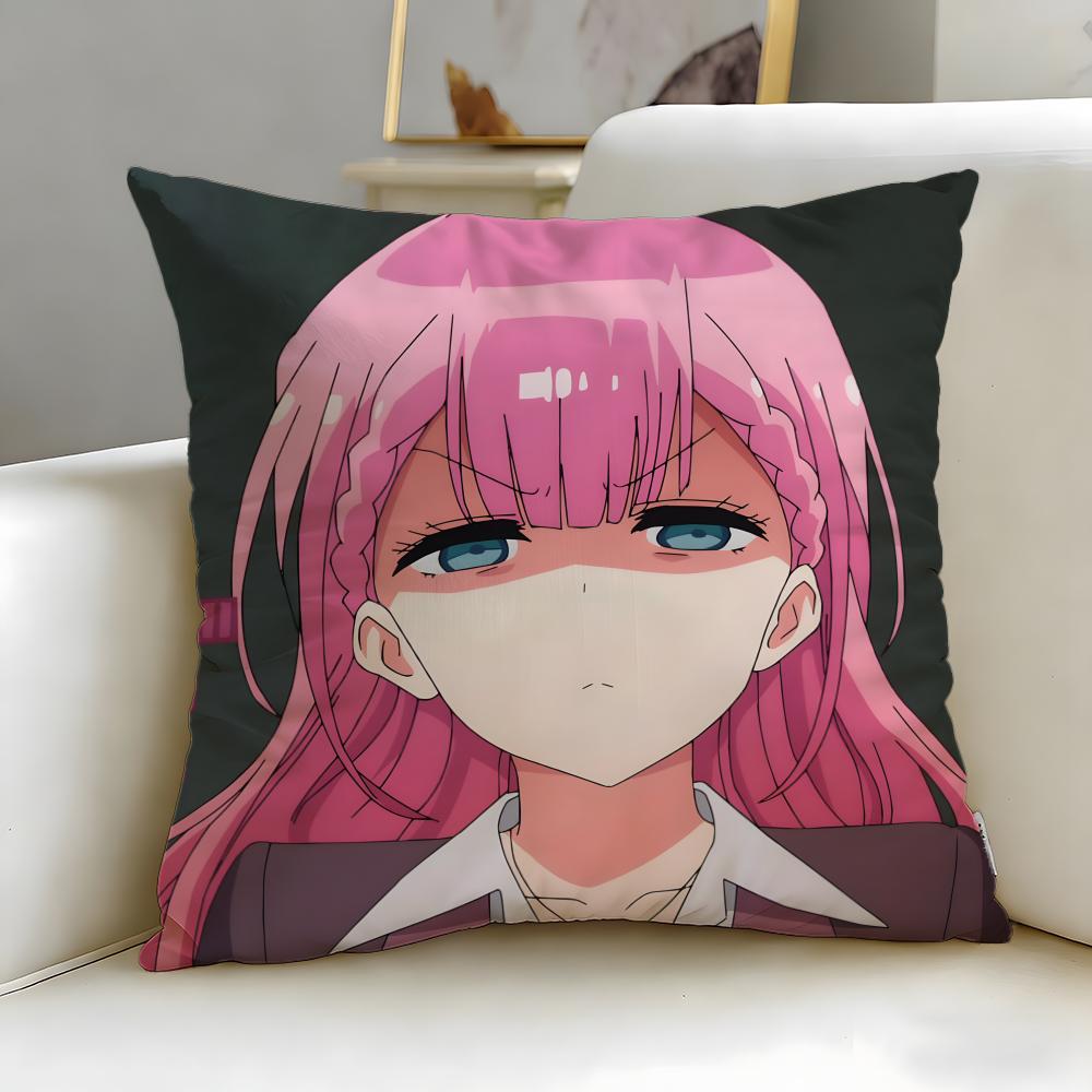 Harem Anime We Never Learn Cushion Cover Soft & Easy-Wash Pillow Case – Versatile For Couch, Bed, Travel And Office
