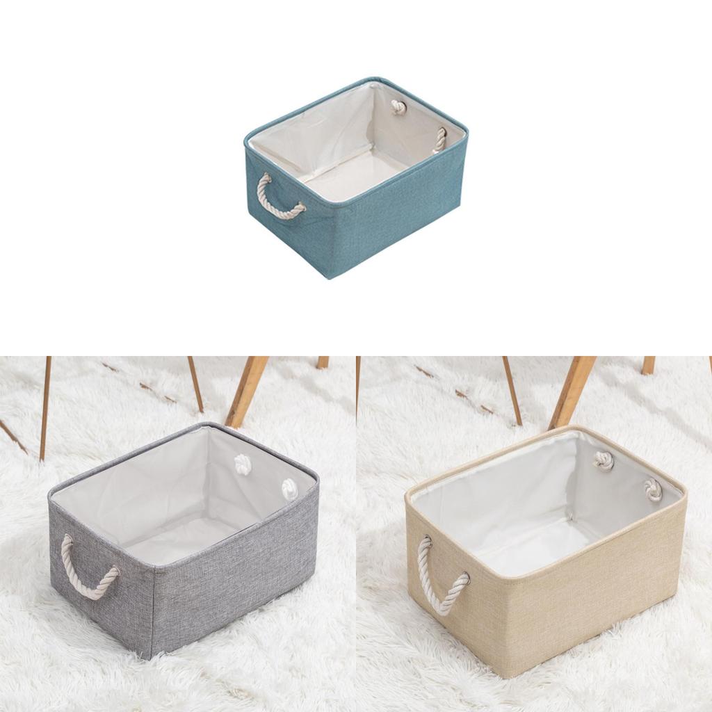Linen Storage Basket With Thickened Fabric For Bedroom Organizing And Laundry Use