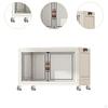 Foldable Storage Cabinet Fashion Portable for Farmhouse Drawing Room Kitchen White 1 Layer 45 Cm
