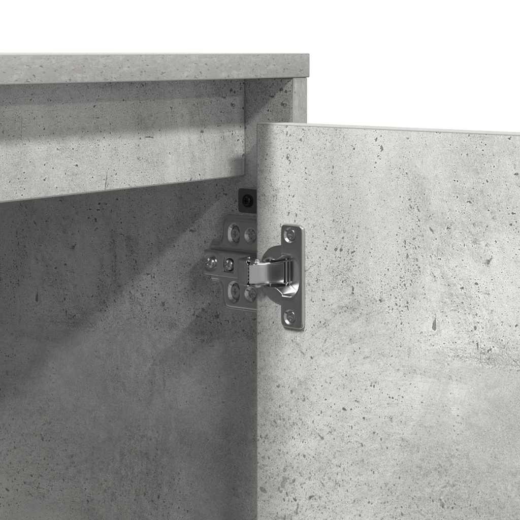 Nightstand 2 pcs Concrete Grey 39 x 34.5 x 50 cm Particleboard