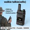 Android ZELLO 5000 km wkładanie karty globalne krótkofalówka outdoorowa 4G dwukierunkowa bezprzewodowa globalna rozmowa