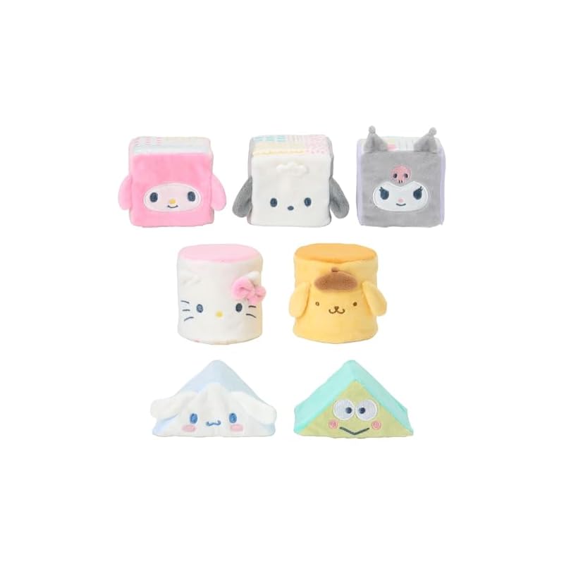 

Sanrio Baby Washable Building Blocks, Sanrio Characters: Hello Kitty, My Melody, Kuromi, Cinnamoroll, Pochacco, Pompompurin, and Kerokerokeroppi, Baby