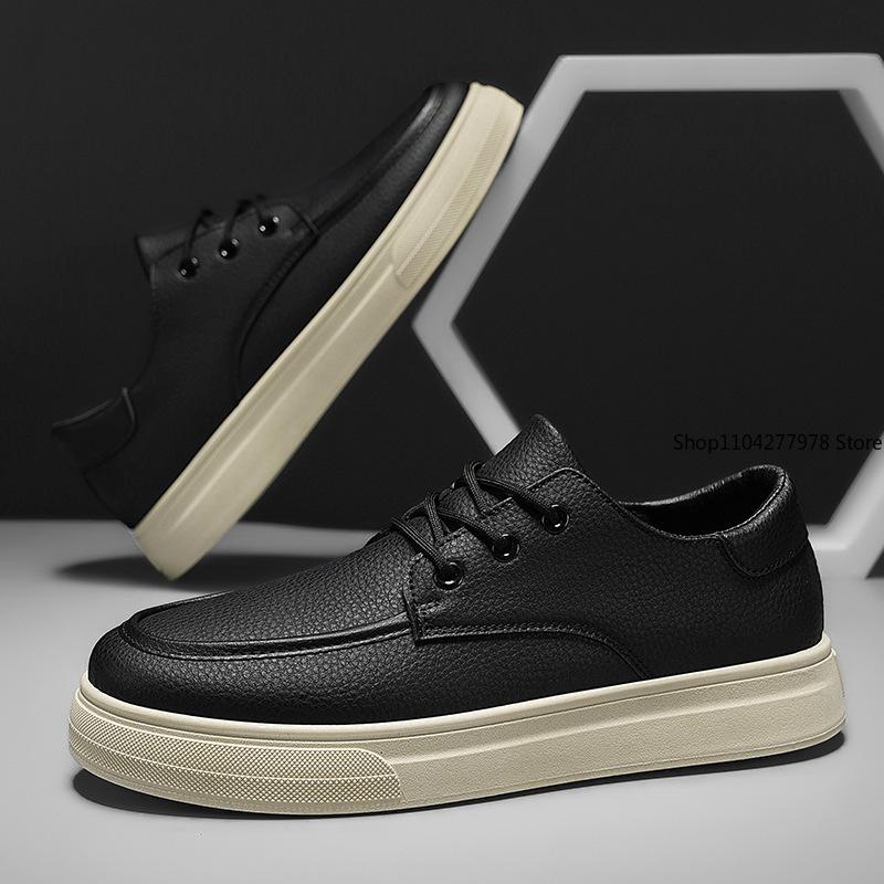 Fashion Men Barefoot Loafers Women Lightweight Casual Sneakers Non Slip Comfortable Boat Shoes Fashion Leather Shoes 2025 New