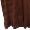Unused SNIDEL Short Sleeve Knit Long Dress F Brown Women Used