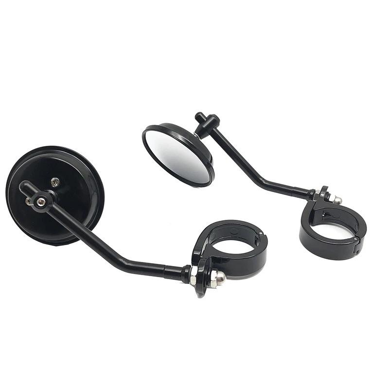 Kolip Motorcycle Rearview Side Mirror Retro Caliper Clamp Handlebar Reversing Mirror Universal Modified Parts
