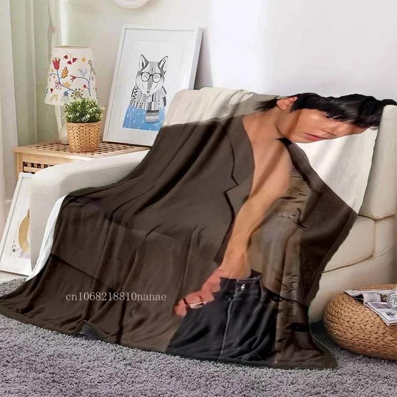 Hwang In Yeop Soft Flannel Blanket Kd Star Poster Blanket Sofa Bed Bedroom Living Room Portable Home Travel Break Blanket