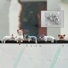 5Pcs Cute Kitten Decoration Creative Sleeping Cat Doll Home Ornaments Toy Cat Car Interior Landscape Decoration Adorable Gifts