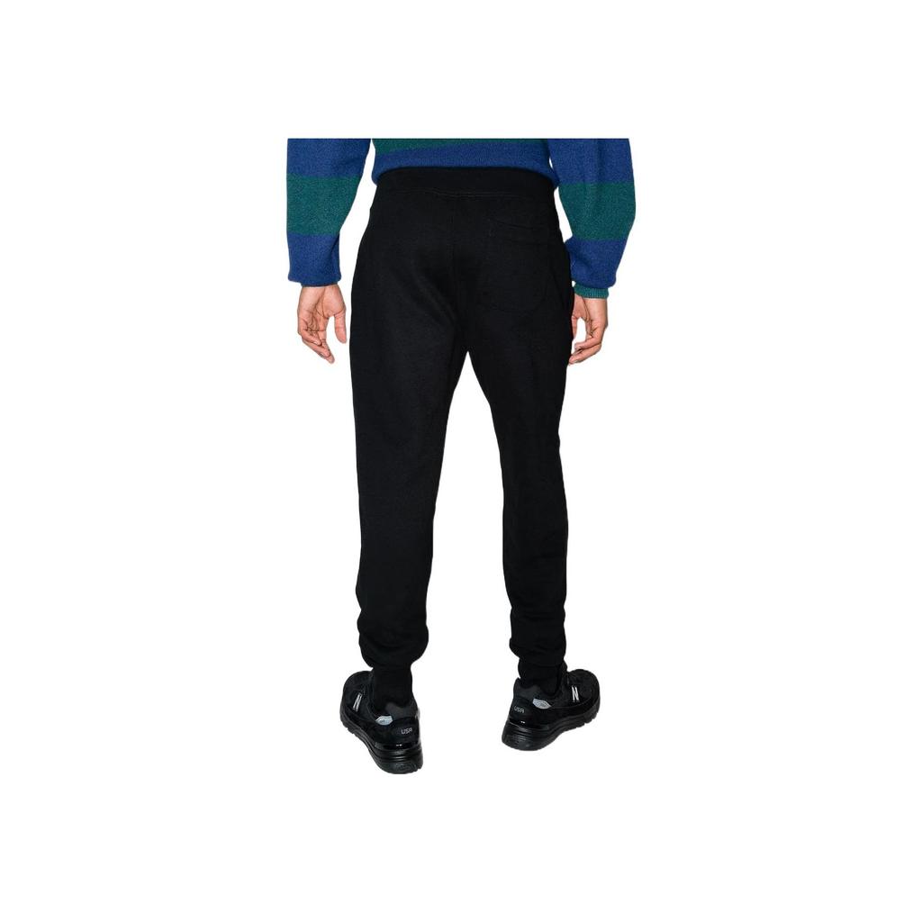 Polo Ralph Lauren FW22 Solid Color Casual Cuffed Sweatpants Men Bottoms Black 710829145-001