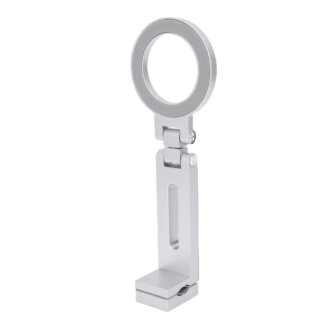 Magnetic Clip On Phone Holder 360 Degree Rotation Cell Phone Holder Universal 1 4 Tripod Mount Aluminum Alloy Foldable