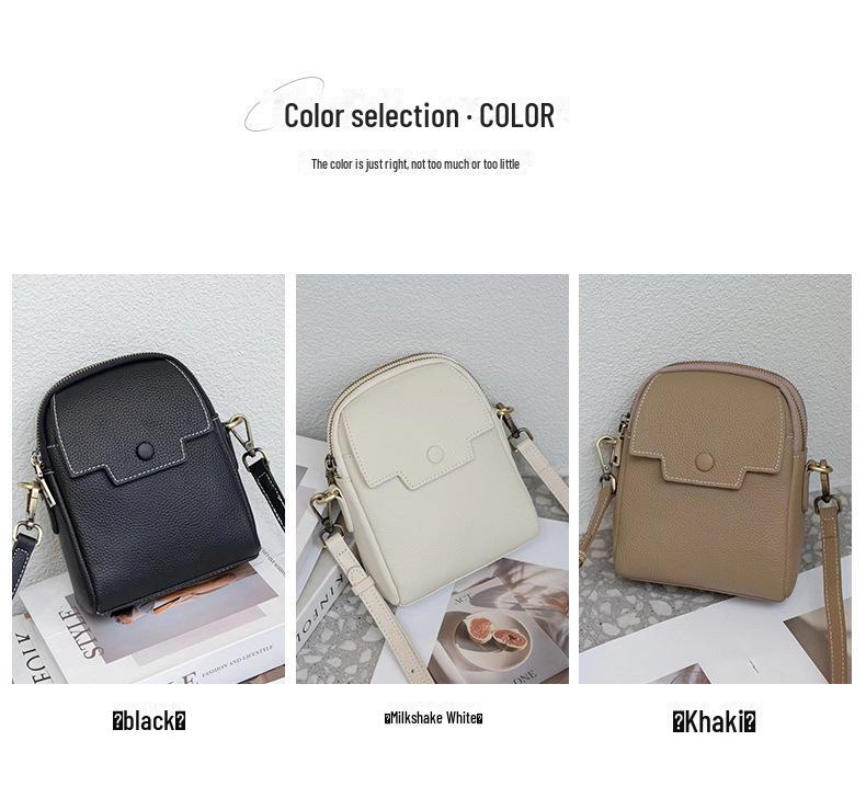 Dámské 2024 Mini crossbody tašky na telefon z pravé kůže - Jedinečné, kreativní a stylové malé tašky přes rameno