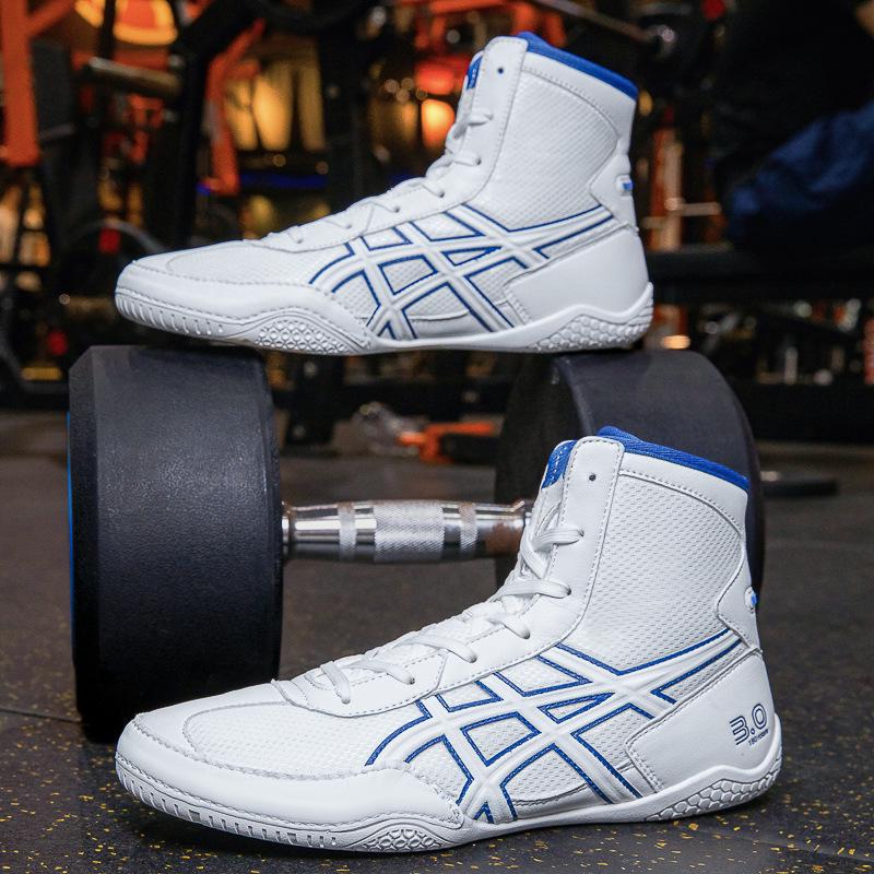 Premium Wrestling, Boxing, and Weightlifting Shoes - Breathable, Wear-Resistant, Ideal for Squats, Deadlifts, and Cross-Training
