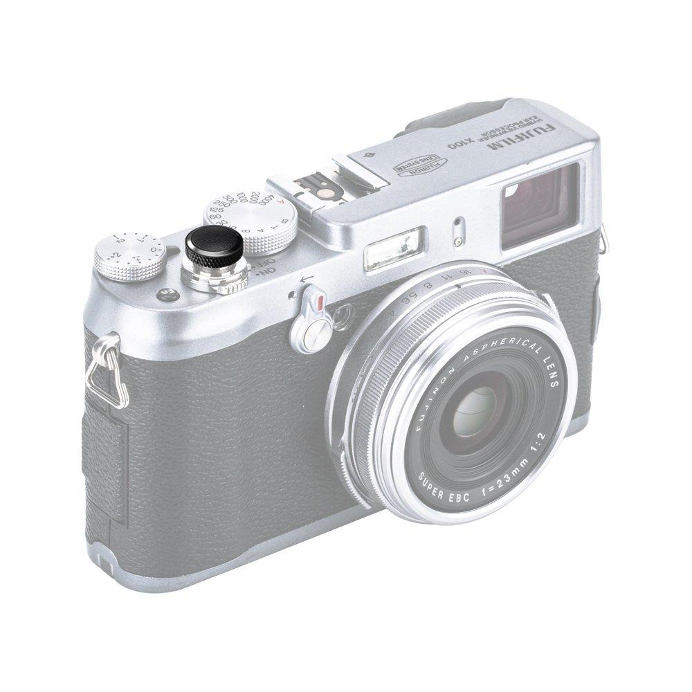 Soft Release Shutter Button Black Fuji Fujifilm X100VI X100V XT5 XT4 E3 X100T X30 X20 Nikon Z F Df Sony RX10 IV III II RX1R X-M5 X-T50 X-E4 X-T5 X-T4