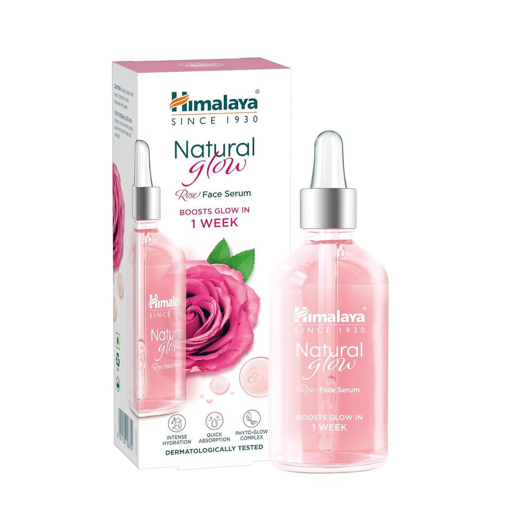 Himalaya Rosen Gesichtsserum 30ml Mit Hyaluronsäure & Niacinamid Für Strahlende Hydratisierte Haut