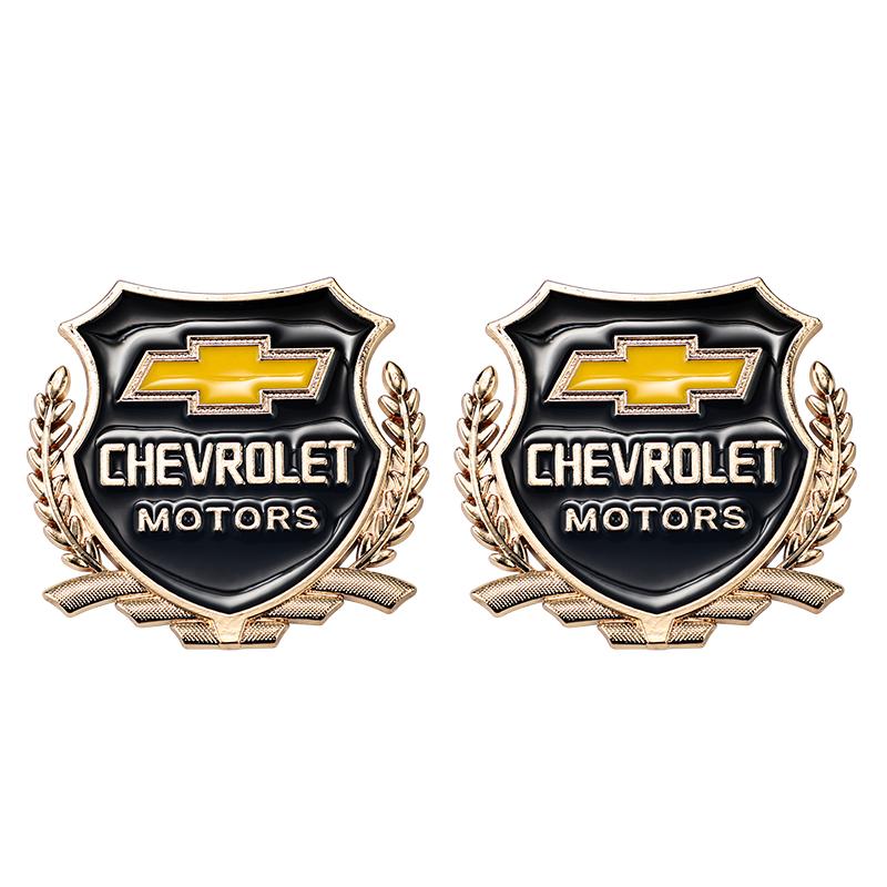 

Car Side Metal Badge Emblem 3D Sticky Decorative Sticker For Chevrolet Cruze Malibu Colorado Suburban Equinox Blazer Trax Camaro