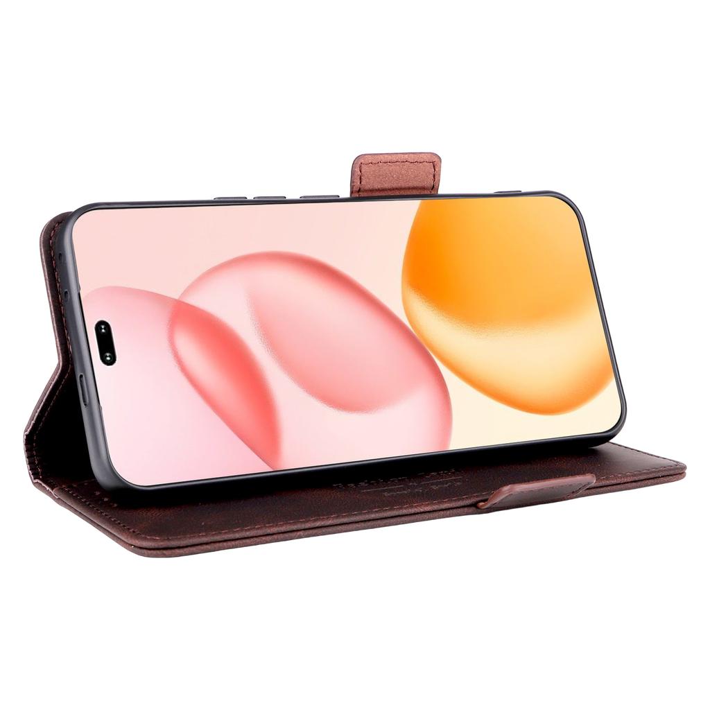 For Honor 400 Pro 5G (Global) Case Leather Wallet Flip Phone Cover with Hardware Decor