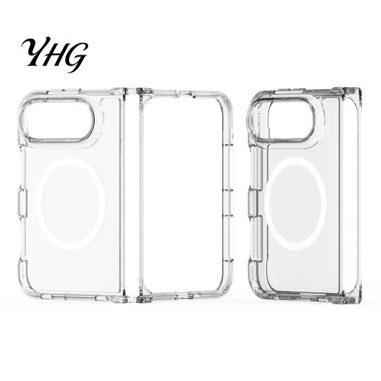Durable Anti Oxidation Case Magnetic Clear for IPhoneDuo 2026, TPU Anti-Yellowing Phone Cover Ergonomic Grip Protective with Precise Cutouts,