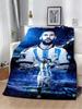 Football Star Print Throw Blanket Soft Warm Perfect for Home Travel Picnics Birthdays