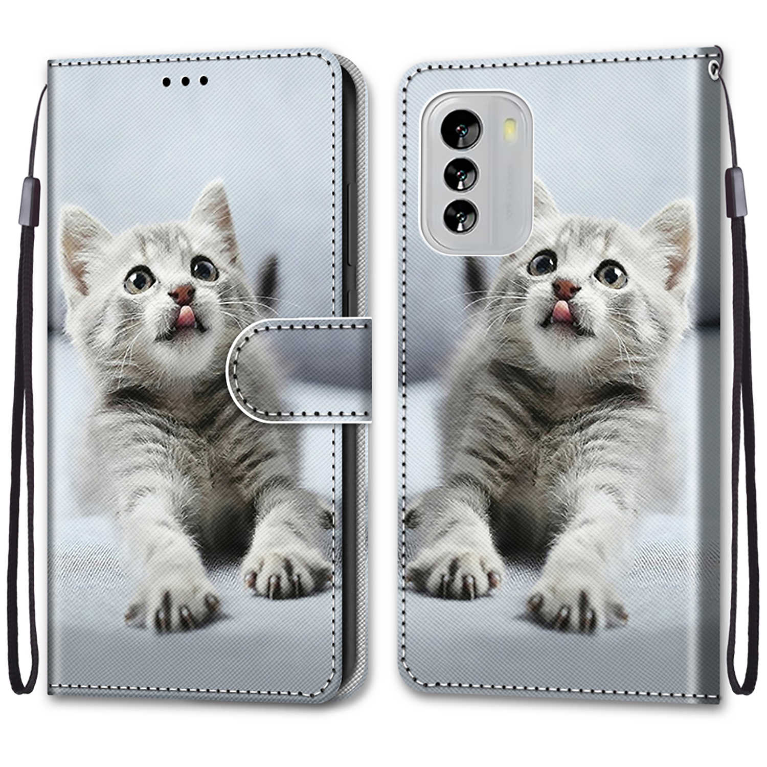 

Розкішний розписний шкіряний чохол Wallet Book Style Protective Cover для Nokia G42/Nokia G310 5G/Nokia C32 C12/Nokia G60/Nokia G21 G11/Nokia C01 Plus Nokia G60 5G