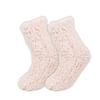 Women's Solid Color Thick Coral Fleece Women's Socks , Half Flannel Home Floor Socks , Warm Solid Color Warm Foot Socks