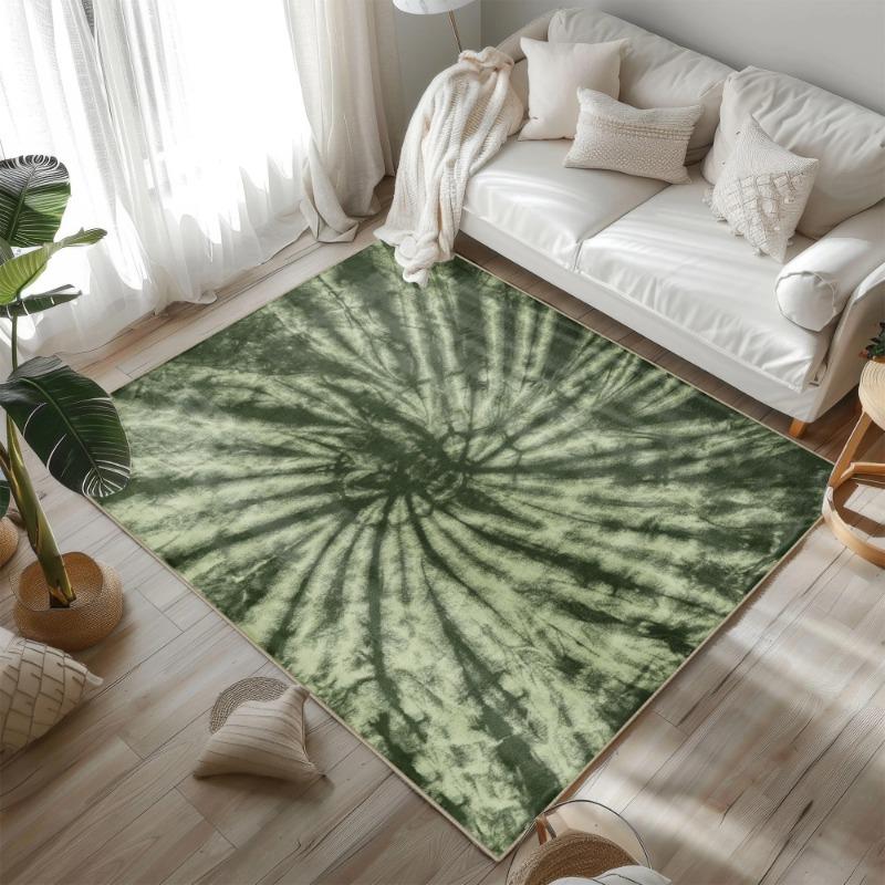 Nordic Tie Dye Area Rug for Living Room Modern Abstract Area Carpet Boho Area Rugs Colorful Rug Eclectic Bedroom Decor Carpet