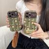 Retro Matcha Puff Pastry iPhone 17 Pro Max Protective Case for Apple 16 Pro/15/14