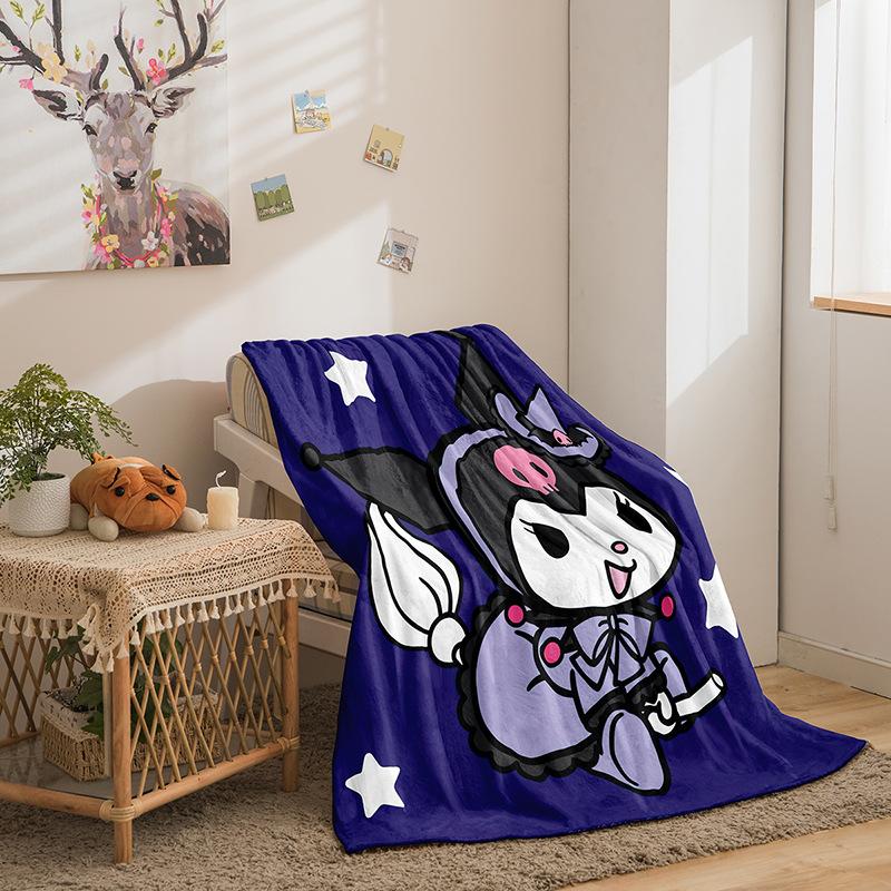 Kulomie Series Flannel Blanket 3D Printed Sofa Blanket Thickened Blanket