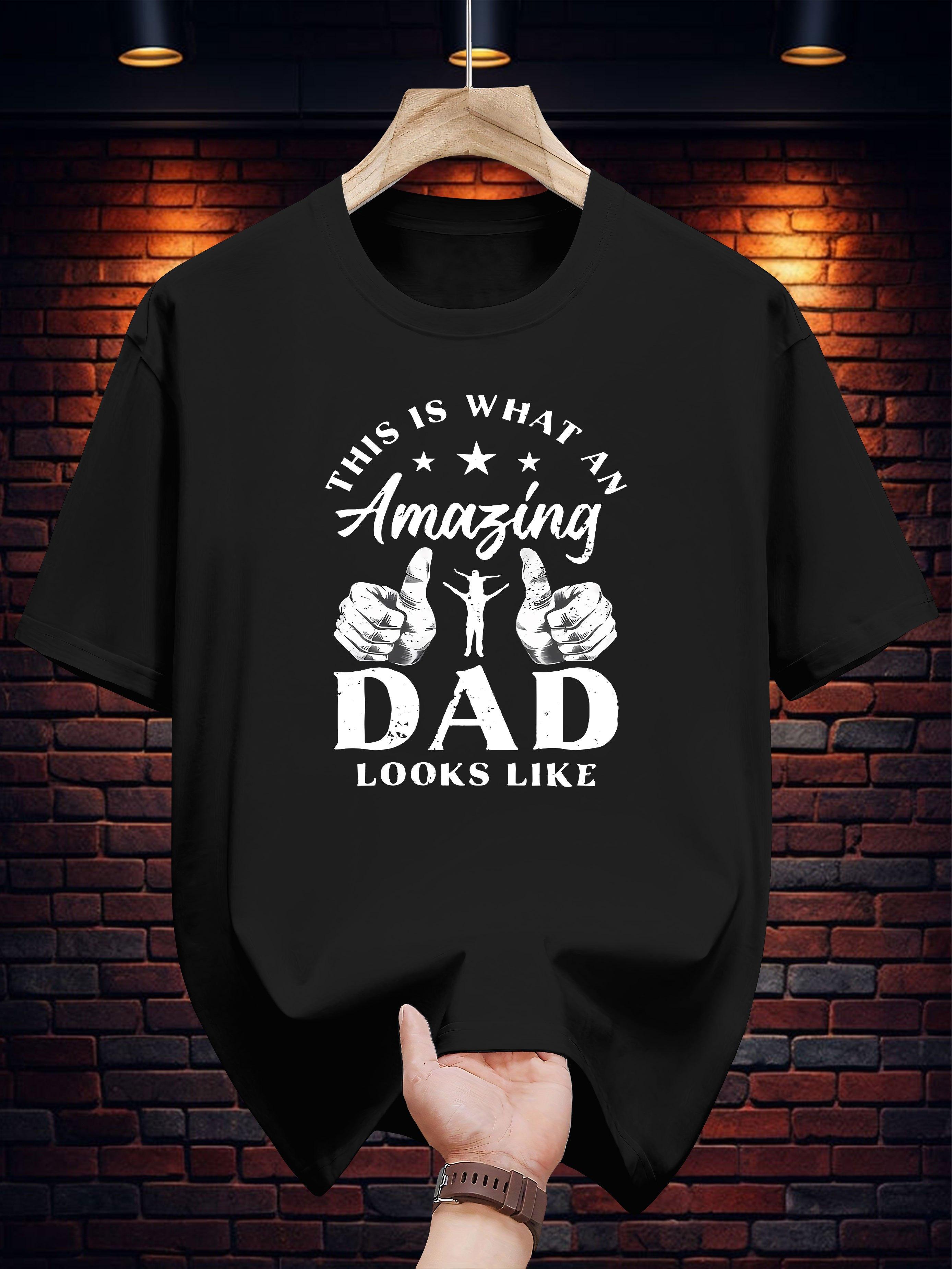 

Graphic T-shirt - What s Amazing Dad Looks Like Print with Thumbs-Up Design XXXL