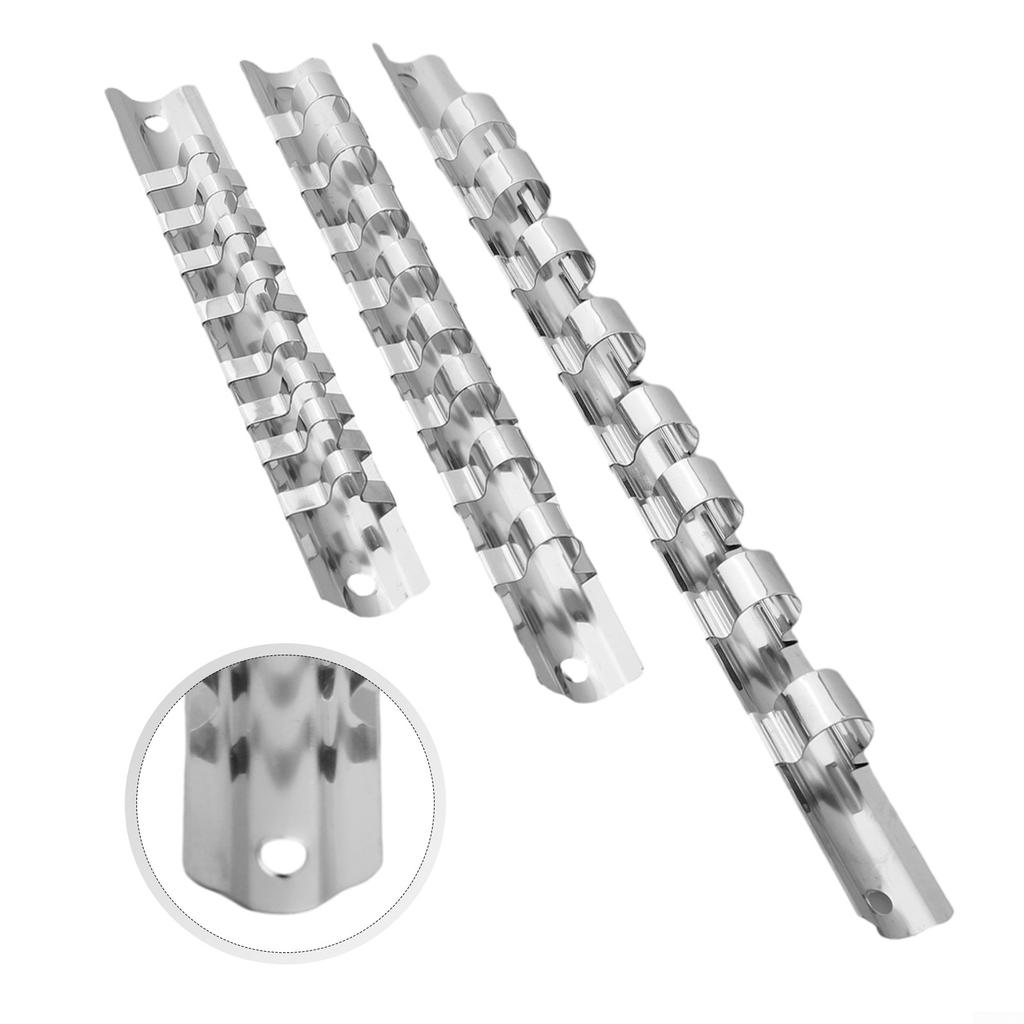 Socket Storage Rack Hand Tools Iron On Rail Organizer