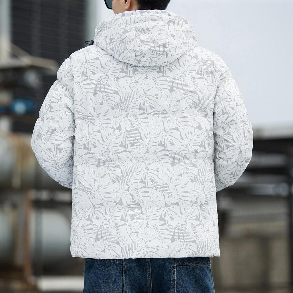Winter Loose Thickened Warm Maple Leaf Bread Jacket Jacket Korean Version Trendy Cotton-padded Jacket