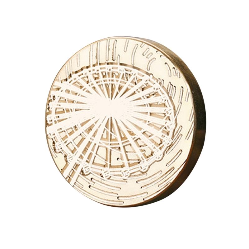 

Scrapbooking Wax Stamp Head, Time Theme Wax Seal Stamp Head Replacement for Seal Wedding Invitations Envelope