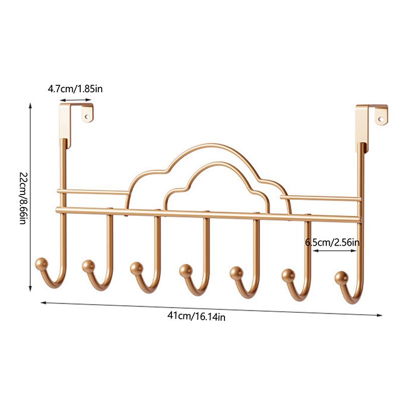 Behind The Door Hooks Household Storage Wall Hanger Hooks No Punch Coat Rack Home Storage Door Hooks Hanger