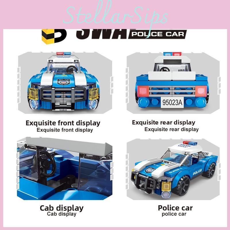 Series Police City Car Plastic Building Blocks Toy For Children Creative Play