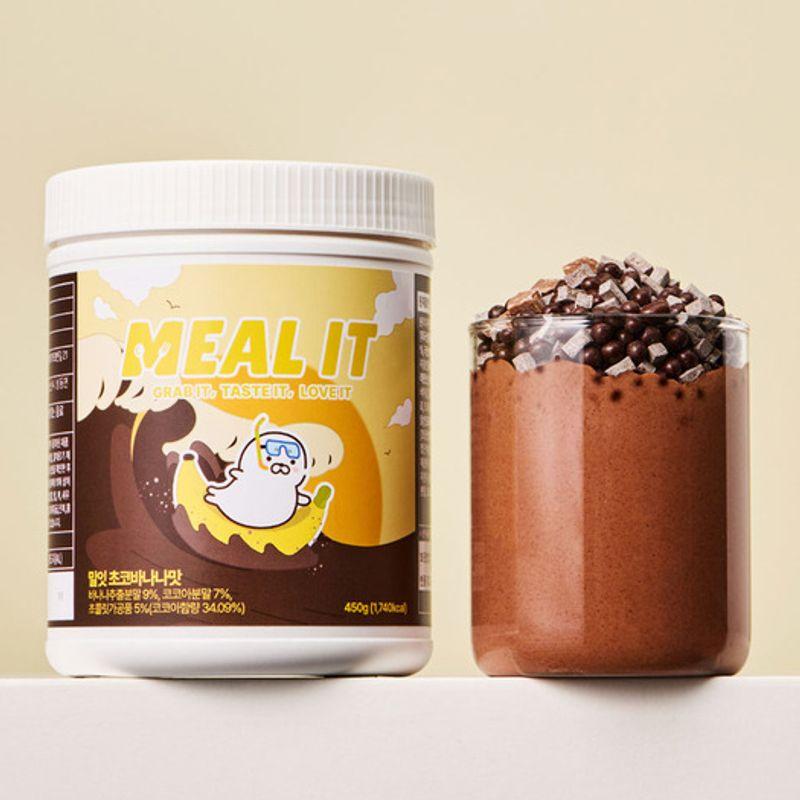 450g Mahlzeitenersatz Proteinshake (4 Geschmacksrichtungen) (Misutgaru, Erdbeere, Schwarzer Sesam, Schokolade-Banane) – Wähle 1