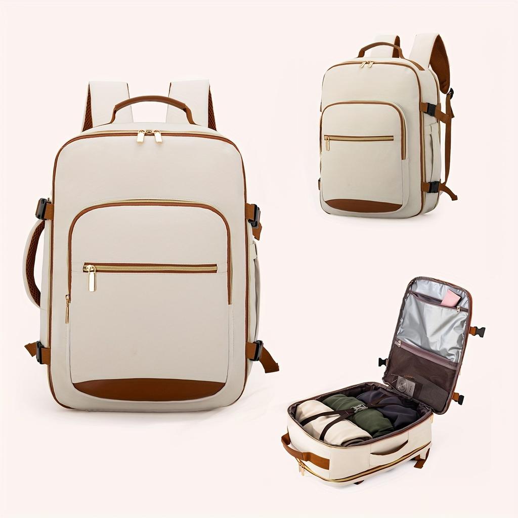 Spot Cross Border Color Contrast Multi Piece Backpack Large Capacity Storage Bag Business Travel Luggage Essential Travel Backpa