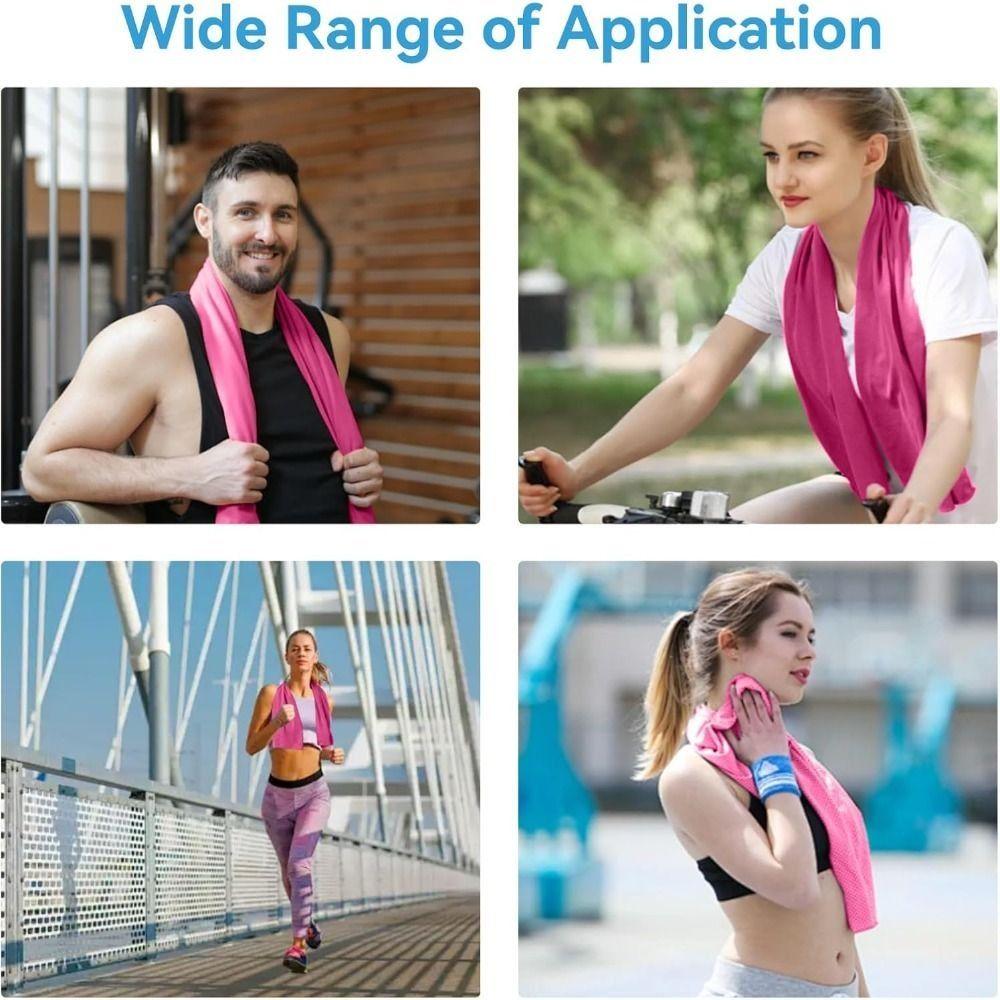 Breathable Ice Wipes Quick Drying Microfiber Towels New Cooling Towel  Outdoor Sports