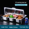 Stainless Steel Food Display Pan with Lid