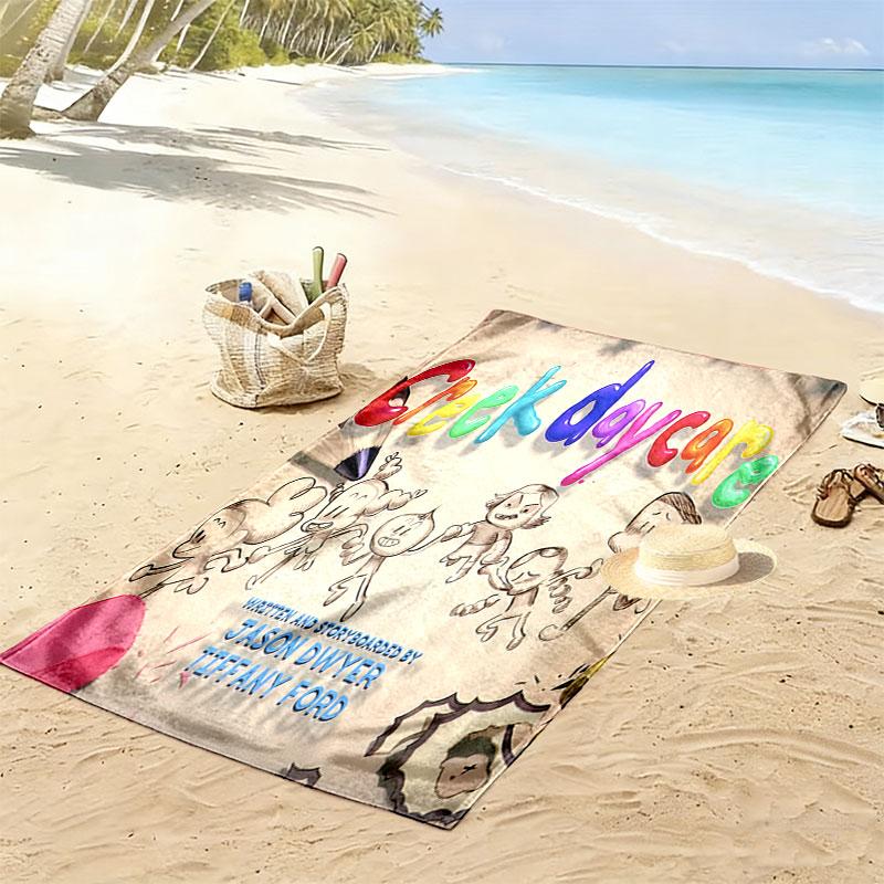 Craig Quest Print Beach Towel, Large Soft Quick Dry Towel for Beach Camping Swimming