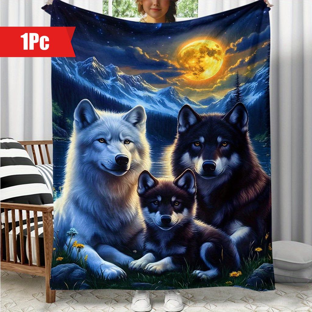 Snow White Tiger Kittens Flannel Blanket Realistic Wild Animal Throw Blanket Cool Wildlife Blanket Gift For Tiger Fans