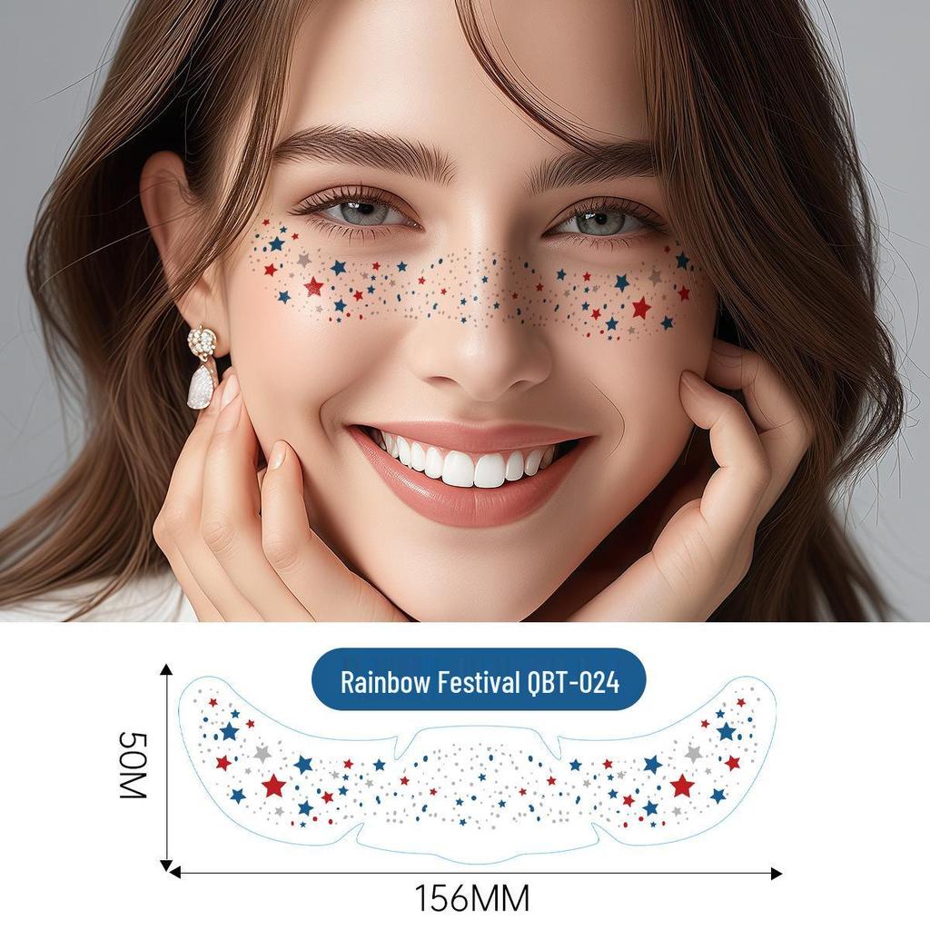 Freckle Tattoo Stickers: Waterproof, Sweatproof, Fashionable, Magic, Gold & Silver, Semi-Permanent.