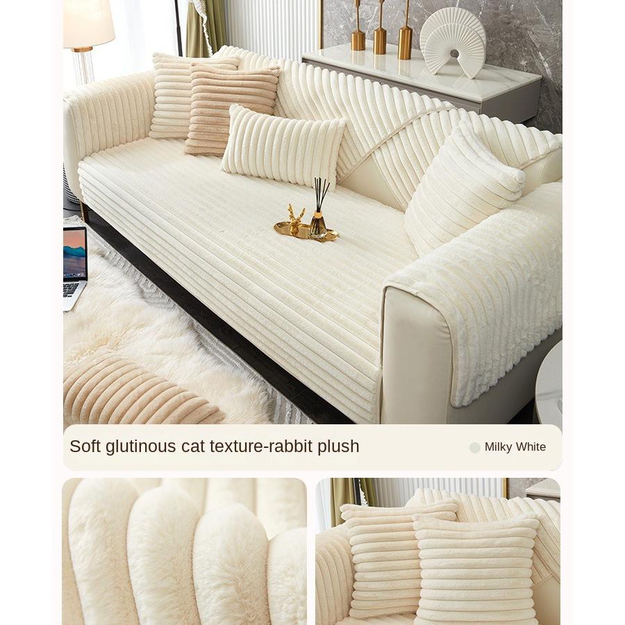 

Зимние утолщенные плюшевые диванные подушки с кроликом, секционные чехлы для диванов, чехол для дивана, шезлонг, чехол для домашних животных, собак, кошек 70*180cm
