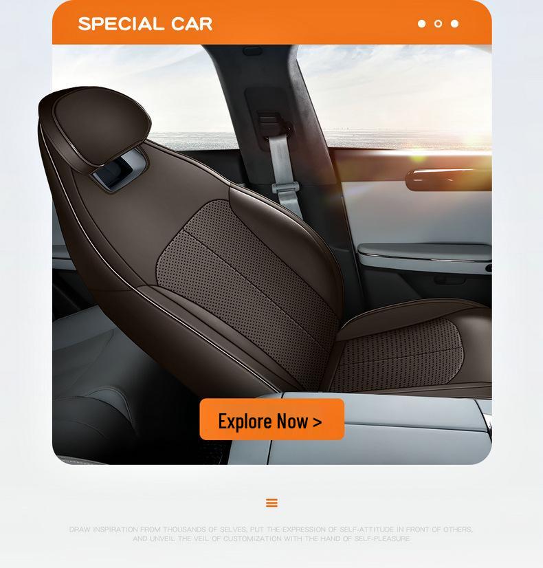 Leapmotor C01 Seat Cover - Breathable, Perforated Leather, 5-Seat, All-Season, Ice Silk Cushion 2022.