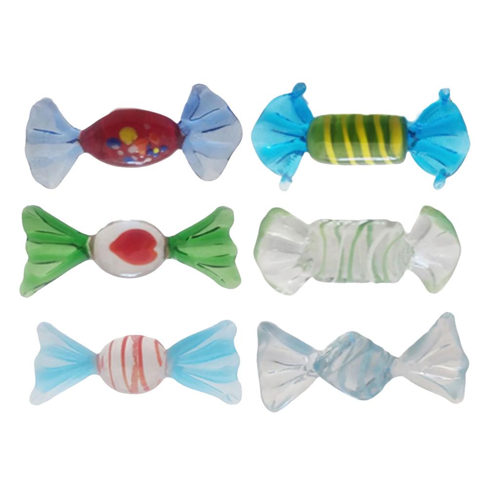 Glass Sweets Candy Ornament Emulation for Home Party Wedding Christmas for Decoration