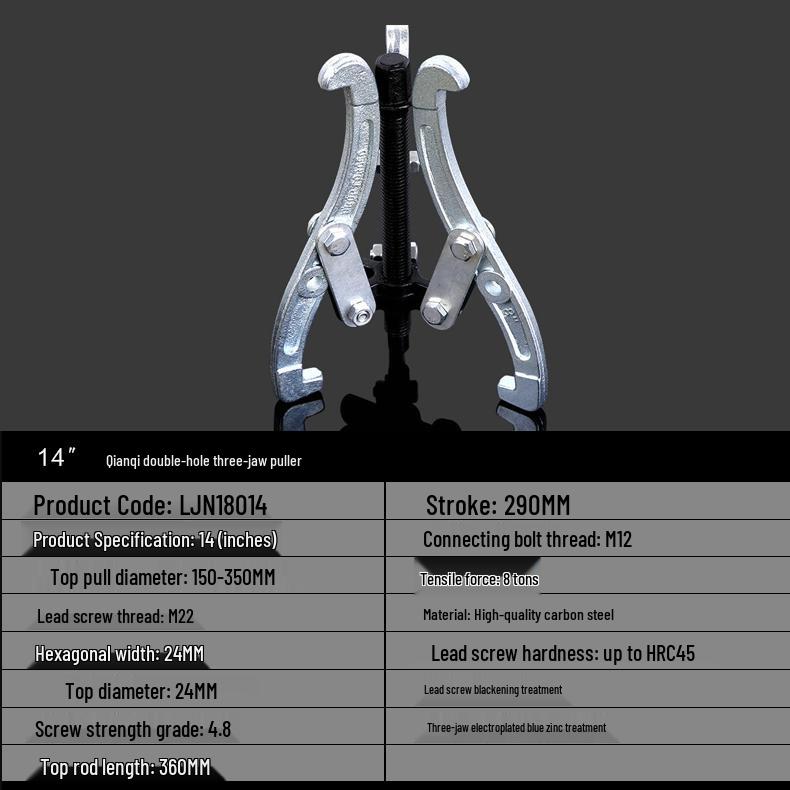 Dual-Jaw Multifunction Bearing and Wheel Disassembly Tool