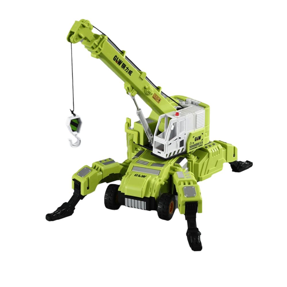 

Rotating Function Transformable Engineering Vehicle Toys Simulation Excavator Crane Birthday Gift Style 2