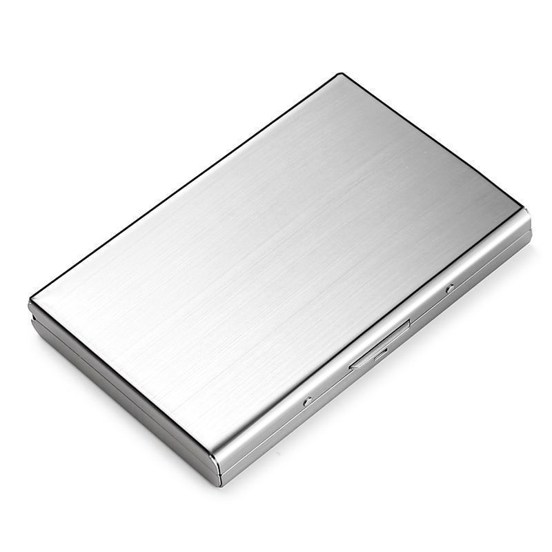 Rfid Metal Card Holder For Men And Women With Antitheft Shielding And Magnetic Blocker For Daily Use