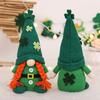 St. Patrick's Day Irish Guardian Saint Patrick Shamrock Knit Hat Couple Plush Dolls Party Decorations Home Desktop Decor