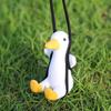 Creative Cute Duck Car Pendant: Rearview Mirror Hanging Ornament & Plaster Diffuser