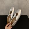 Fashion Bailamos 2025 New Brand Women Flats Round Toe Shallow Slip On Ladies Casual Ballet Shoes Soft Leather Eelgant Dress Shoes Mujer