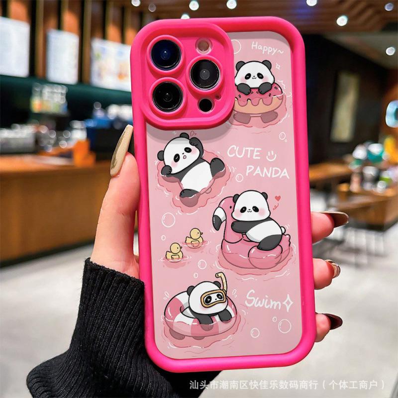 Cute Panda iPhone Case Apple 11/12/13/14Pro/15/16ProMax Case
