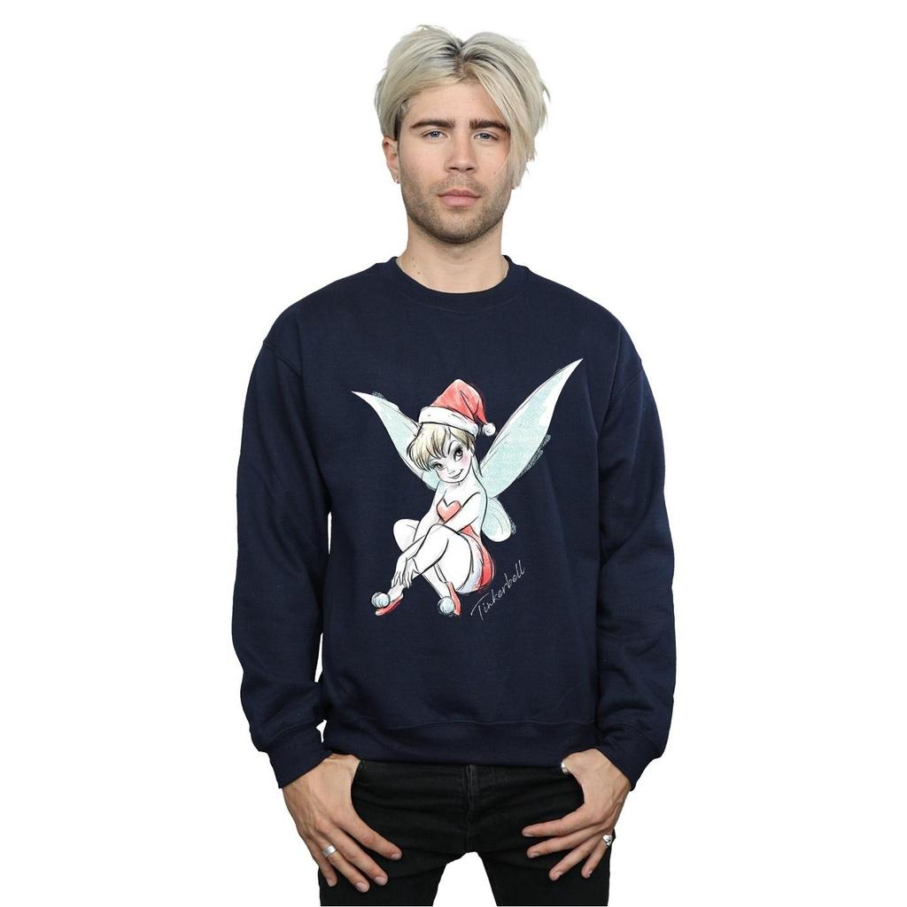 Disney Mens Tinkerbell Christmas Fairy Sweatshirt